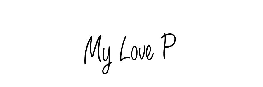 How to make My Love P signature? Angelique-Rose-font-FFP is a professional autograph style. Create handwritten signature for My Love P name. My Love P signature style 5 images and pictures png