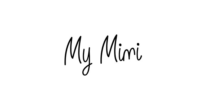 Angelique-Rose-font-FFP is a professional signature style that is perfect for those who want to add a touch of class to their signature. It is also a great choice for those who want to make their signature more unique. Get My Mini name to fancy signature for free. My Mini signature style 5 images and pictures png