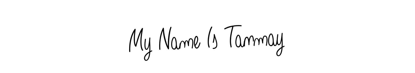 The best way (Angelique-Rose-font-FFP) to make a short signature is to pick only two or three words in your name. The name My Name Is Tanmay include a total of six letters. For converting this name. My Name Is Tanmay signature style 5 images and pictures png