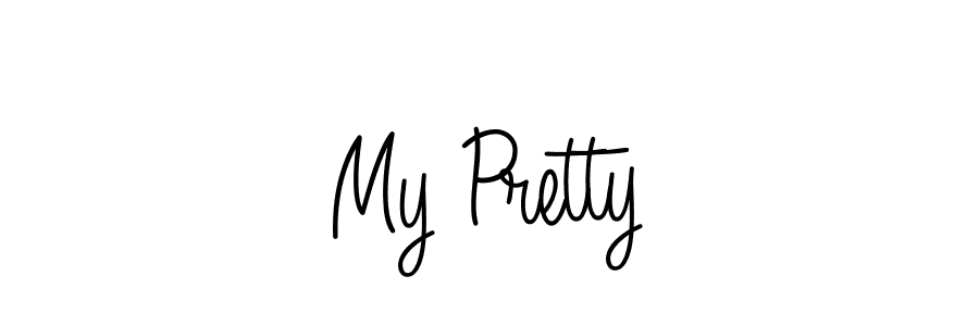 Use a signature maker to create a handwritten signature online. With this signature software, you can design (Angelique-Rose-font-FFP) your own signature for name My Pretty. My Pretty signature style 5 images and pictures png