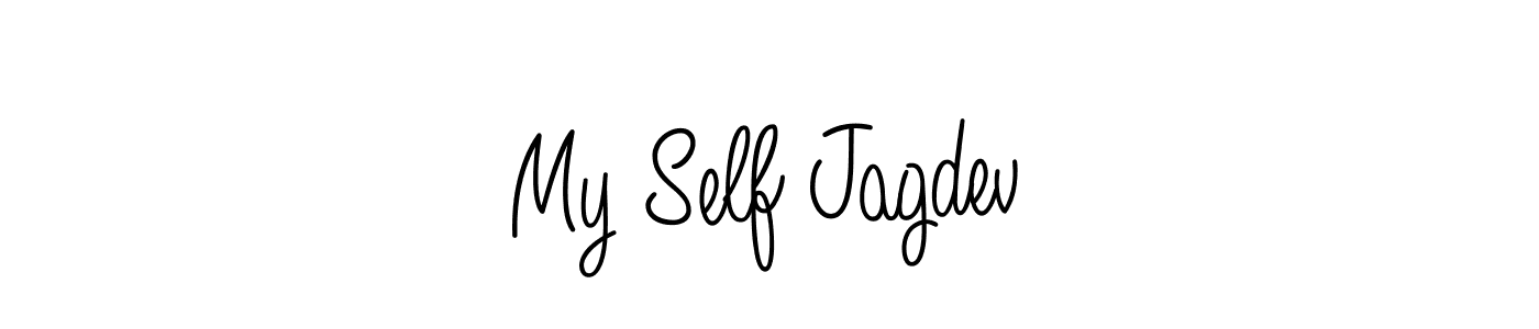 The best way (Angelique-Rose-font-FFP) to make a short signature is to pick only two or three words in your name. The name My Self Jagdev include a total of six letters. For converting this name. My Self Jagdev signature style 5 images and pictures png