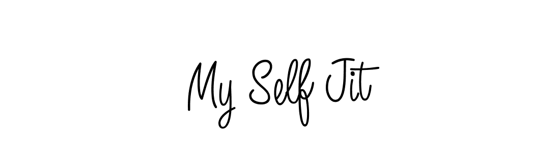 The best way (Angelique-Rose-font-FFP) to make a short signature is to pick only two or three words in your name. The name My Self Jit include a total of six letters. For converting this name. My Self Jit signature style 5 images and pictures png