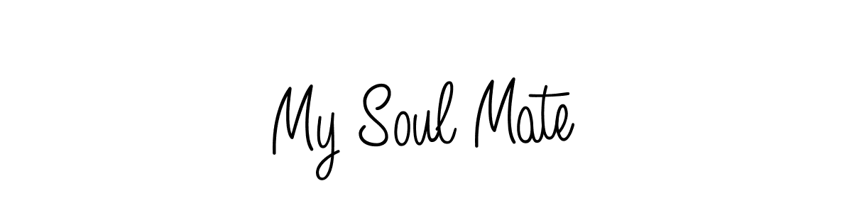 Make a beautiful signature design for name My Soul Mate. With this signature (Angelique-Rose-font-FFP) style, you can create a handwritten signature for free. My Soul Mate signature style 5 images and pictures png