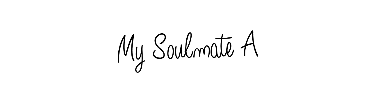 My Soulmate A stylish signature style. Best Handwritten Sign (Angelique-Rose-font-FFP) for my name. Handwritten Signature Collection Ideas for my name My Soulmate A. My Soulmate A signature style 5 images and pictures png
