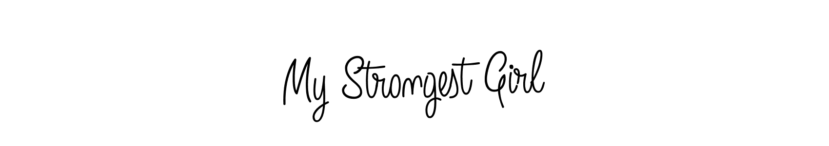 Use a signature maker to create a handwritten signature online. With this signature software, you can design (Angelique-Rose-font-FFP) your own signature for name My Strongest Girl. My Strongest Girl signature style 5 images and pictures png