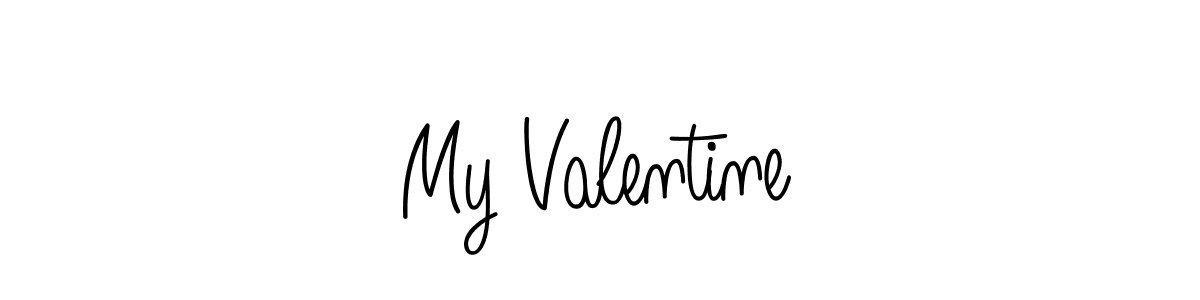 Create a beautiful signature design for name My Valentine. With this signature (Angelique-Rose-font-FFP) fonts, you can make a handwritten signature for free. My Valentine signature style 5 images and pictures png