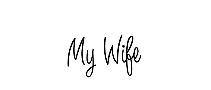 Once you've used our free online signature maker to create your best signature Angelique-Rose-font-FFP style, it's time to enjoy all of the benefits that My Wife name signing documents. My Wife signature style 5 images and pictures png