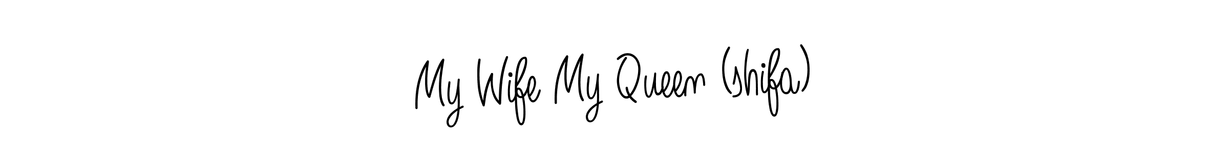 How to Draw My Wife My Queen (shifa) signature style? Angelique-Rose-font-FFP is a latest design signature styles for name My Wife My Queen (shifa). My Wife My Queen (shifa) signature style 5 images and pictures png