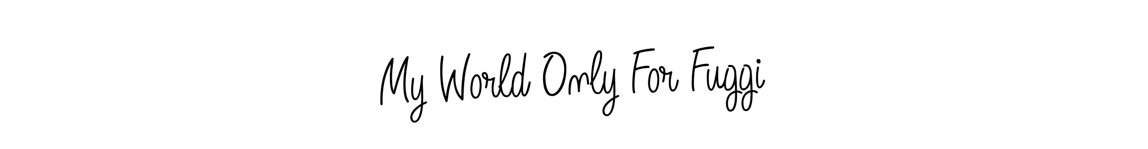 Use a signature maker to create a handwritten signature online. With this signature software, you can design (Angelique-Rose-font-FFP) your own signature for name My World Only For Fuggi. My World Only For Fuggi signature style 5 images and pictures png