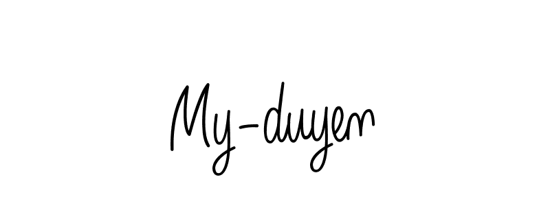 Check out images of Autograph of My-duyen name. Actor My-duyen Signature Style. Angelique-Rose-font-FFP is a professional sign style online. My-duyen signature style 5 images and pictures png