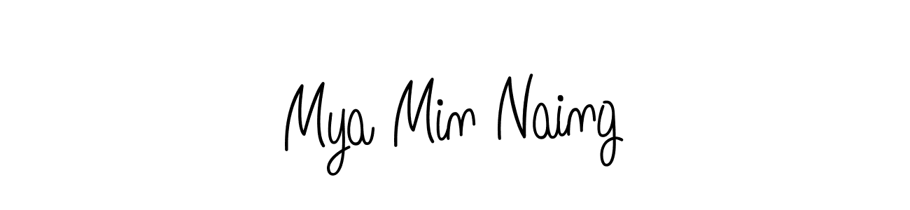Make a short Mya Min Naing signature style. Manage your documents anywhere anytime using Angelique-Rose-font-FFP. Create and add eSignatures, submit forms, share and send files easily. Mya Min Naing signature style 5 images and pictures png