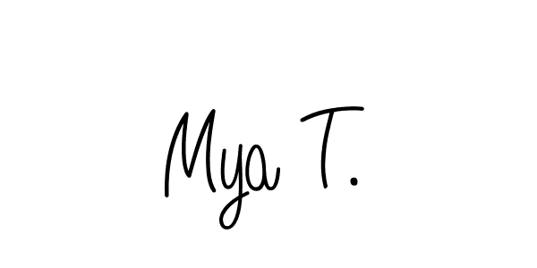 How to Draw Mya T. signature style? Angelique-Rose-font-FFP is a latest design signature styles for name Mya T.. Mya T. signature style 5 images and pictures png