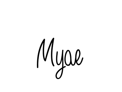 The best way (Angelique-Rose-font-FFP) to make a short signature is to pick only two or three words in your name. The name Myae include a total of six letters. For converting this name. Myae signature style 5 images and pictures png