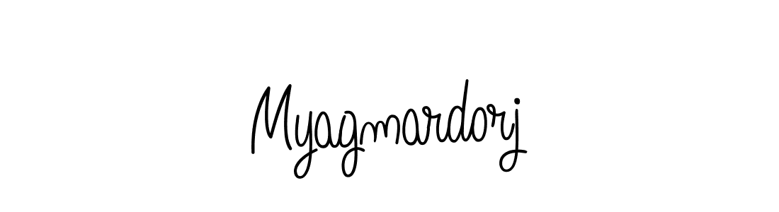 The best way (Angelique-Rose-font-FFP) to make a short signature is to pick only two or three words in your name. The name Myagmardorj include a total of six letters. For converting this name. Myagmardorj signature style 5 images and pictures png