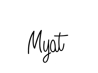 Design your own signature with our free online signature maker. With this signature software, you can create a handwritten (Angelique-Rose-font-FFP) signature for name Myat. Myat signature style 5 images and pictures png