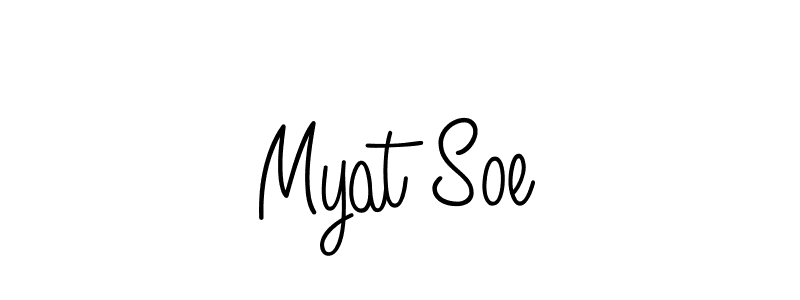 You should practise on your own different ways (Angelique-Rose-font-FFP) to write your name (Myat Soe) in signature. don't let someone else do it for you. Myat Soe signature style 5 images and pictures png