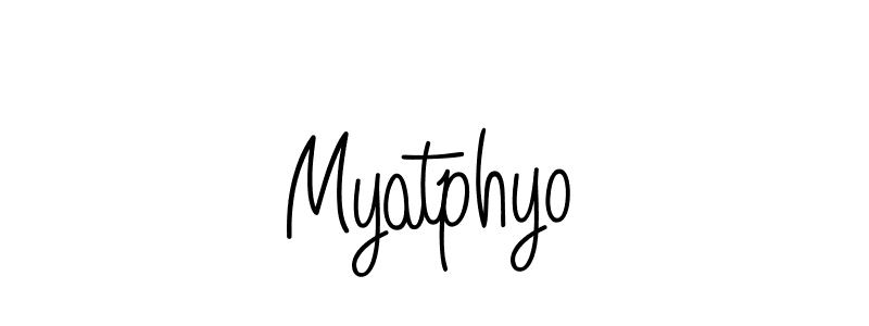 Design your own signature with our free online signature maker. With this signature software, you can create a handwritten (Angelique-Rose-font-FFP) signature for name Myatphyo. Myatphyo signature style 5 images and pictures png