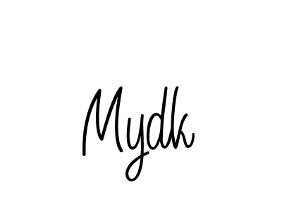 Design your own signature with our free online signature maker. With this signature software, you can create a handwritten (Angelique-Rose-font-FFP) signature for name Mydk. Mydk signature style 5 images and pictures png