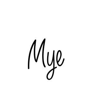 How to make Mye name signature. Use Angelique-Rose-font-FFP style for creating short signs online. This is the latest handwritten sign. Mye signature style 5 images and pictures png