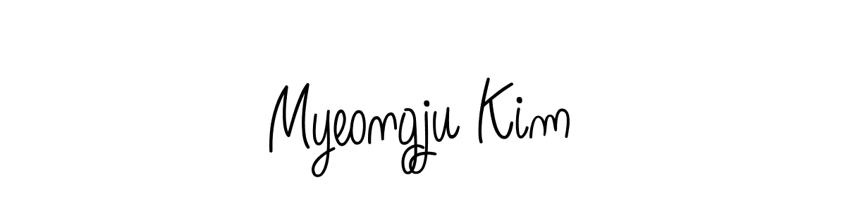 How to make Myeongju Kim signature? Angelique-Rose-font-FFP is a professional autograph style. Create handwritten signature for Myeongju Kim name. Myeongju Kim signature style 5 images and pictures png