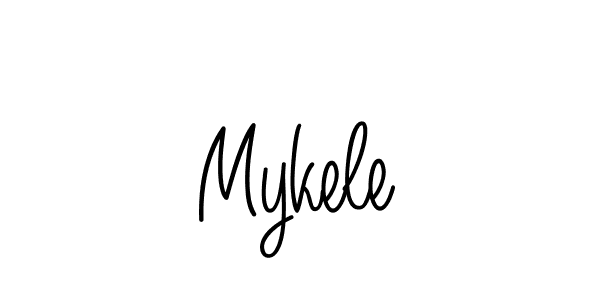 Mykele stylish signature style. Best Handwritten Sign (Angelique-Rose-font-FFP) for my name. Handwritten Signature Collection Ideas for my name Mykele. Mykele signature style 5 images and pictures png