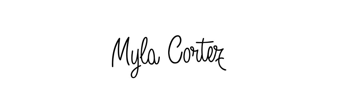 How to Draw Myla Cortez signature style? Angelique-Rose-font-FFP is a latest design signature styles for name Myla Cortez. Myla Cortez signature style 5 images and pictures png