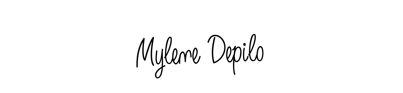 Check out images of Autograph of Mylene Depilo name. Actor Mylene Depilo Signature Style. Angelique-Rose-font-FFP is a professional sign style online. Mylene Depilo signature style 5 images and pictures png