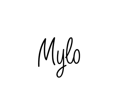 Mylo stylish signature style. Best Handwritten Sign (Angelique-Rose-font-FFP) for my name. Handwritten Signature Collection Ideas for my name Mylo. Mylo signature style 5 images and pictures png