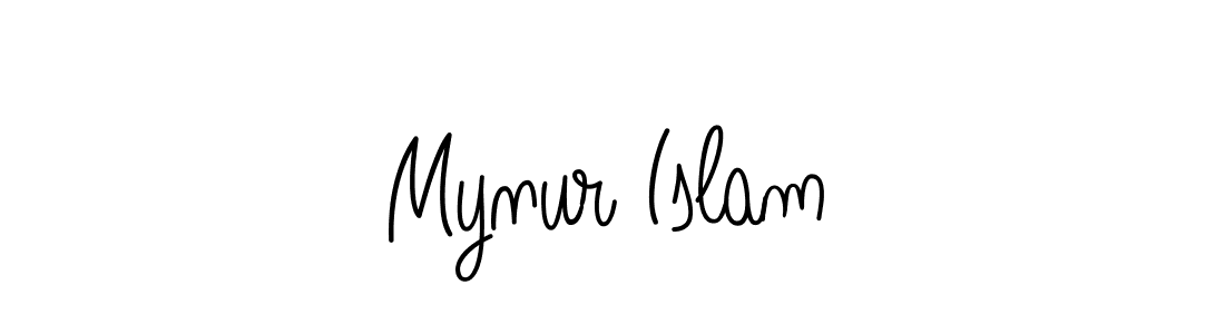 The best way (Angelique-Rose-font-FFP) to make a short signature is to pick only two or three words in your name. The name Mynur Islam include a total of six letters. For converting this name. Mynur Islam signature style 5 images and pictures png