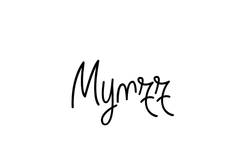 Also we have Mynzz name is the best signature style. Create professional handwritten signature collection using Angelique-Rose-font-FFP autograph style. Mynzz signature style 5 images and pictures png