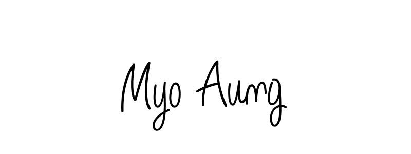 How to make Myo Aung signature? Angelique-Rose-font-FFP is a professional autograph style. Create handwritten signature for Myo Aung name. Myo Aung signature style 5 images and pictures png