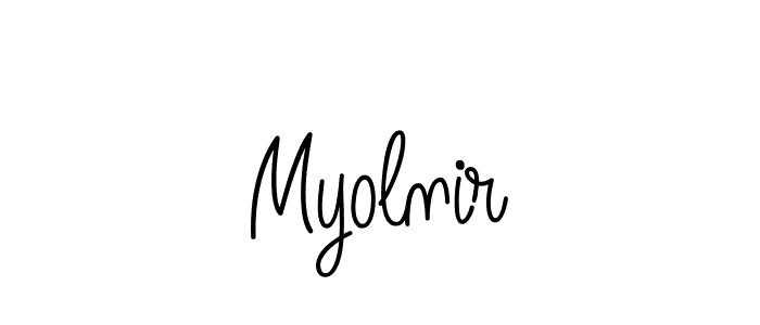 Myolnir stylish signature style. Best Handwritten Sign (Angelique-Rose-font-FFP) for my name. Handwritten Signature Collection Ideas for my name Myolnir. Myolnir signature style 5 images and pictures png