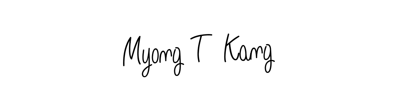 Also we have Myong T  Kang name is the best signature style. Create professional handwritten signature collection using Angelique-Rose-font-FFP autograph style. Myong T  Kang signature style 5 images and pictures png