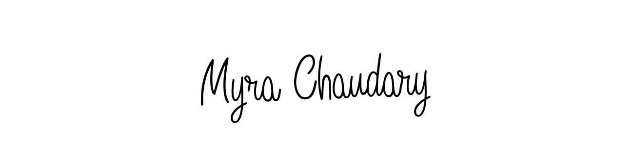 You should practise on your own different ways (Angelique-Rose-font-FFP) to write your name (Myra Chaudary) in signature. don't let someone else do it for you. Myra Chaudary signature style 5 images and pictures png