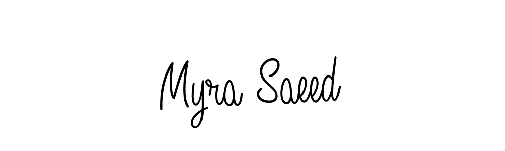 Make a short Myra Saeed signature style. Manage your documents anywhere anytime using Angelique-Rose-font-FFP. Create and add eSignatures, submit forms, share and send files easily. Myra Saeed signature style 5 images and pictures png