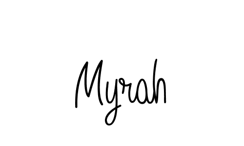 Make a beautiful signature design for name Myrah. Use this online signature maker to create a handwritten signature for free. Myrah signature style 5 images and pictures png