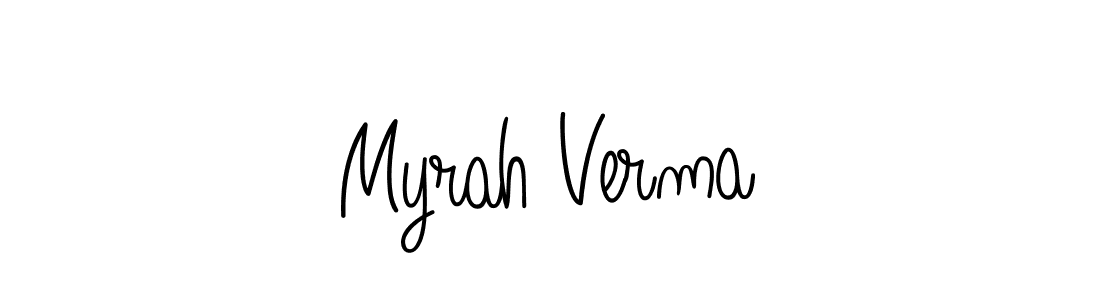 You can use this online signature creator to create a handwritten signature for the name Myrah Verma. This is the best online autograph maker. Myrah Verma signature style 5 images and pictures png