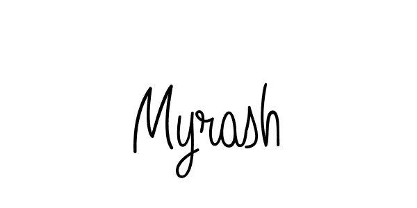 Use a signature maker to create a handwritten signature online. With this signature software, you can design (Angelique-Rose-font-FFP) your own signature for name Myrash. Myrash signature style 5 images and pictures png