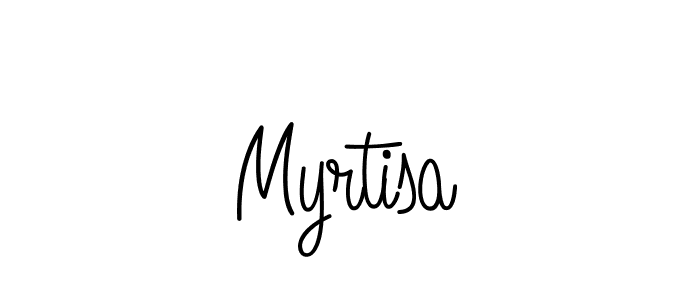 Myrtisa stylish signature style. Best Handwritten Sign (Angelique-Rose-font-FFP) for my name. Handwritten Signature Collection Ideas for my name Myrtisa. Myrtisa signature style 5 images and pictures png
