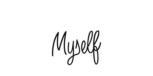 Design your own signature with our free online signature maker. With this signature software, you can create a handwritten (Angelique-Rose-font-FFP) signature for name Myself. Myself signature style 5 images and pictures png
