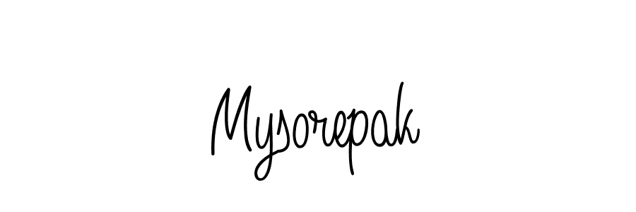 The best way (Angelique-Rose-font-FFP) to make a short signature is to pick only two or three words in your name. The name Mysorepak include a total of six letters. For converting this name. Mysorepak signature style 5 images and pictures png