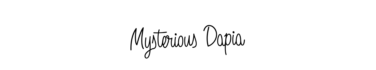 if you are searching for the best signature style for your name Mysterious Dapia. so please give up your signature search. here we have designed multiple signature styles  using Angelique-Rose-font-FFP. Mysterious Dapia signature style 5 images and pictures png
