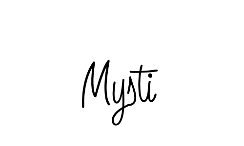 How to make Mysti name signature. Use Angelique-Rose-font-FFP style for creating short signs online. This is the latest handwritten sign. Mysti signature style 5 images and pictures png