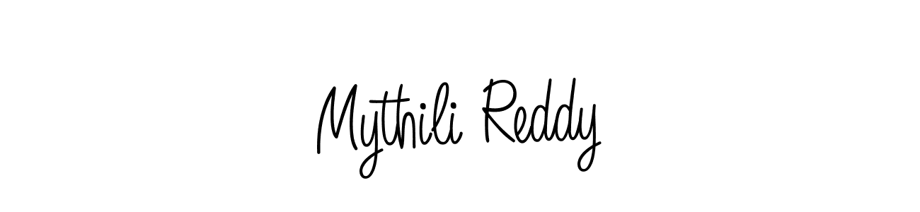 Design your own signature with our free online signature maker. With this signature software, you can create a handwritten (Angelique-Rose-font-FFP) signature for name Mythili Reddy. Mythili Reddy signature style 5 images and pictures png