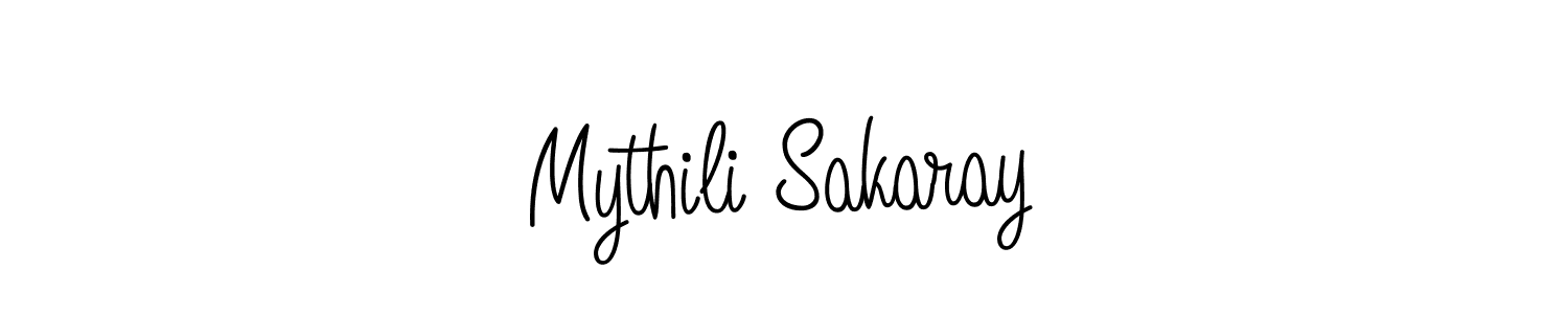 Make a beautiful signature design for name Mythili Sakaray. With this signature (Angelique-Rose-font-FFP) style, you can create a handwritten signature for free. Mythili Sakaray signature style 5 images and pictures png