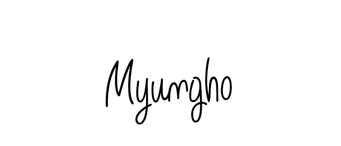 Also we have Myungho name is the best signature style. Create professional handwritten signature collection using Angelique-Rose-font-FFP autograph style. Myungho signature style 5 images and pictures png