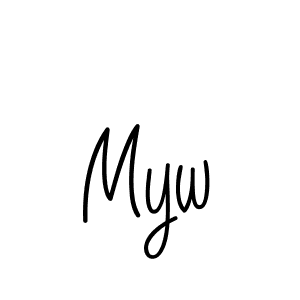 How to Draw Myw signature style? Angelique-Rose-font-FFP is a latest design signature styles for name Myw. Myw signature style 5 images and pictures png