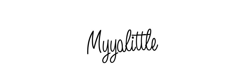 How to make Myyalittle name signature. Use Angelique-Rose-font-FFP style for creating short signs online. This is the latest handwritten sign. Myyalittle signature style 5 images and pictures png