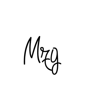 Mzg stylish signature style. Best Handwritten Sign (Angelique-Rose-font-FFP) for my name. Handwritten Signature Collection Ideas for my name Mzg. Mzg signature style 5 images and pictures png