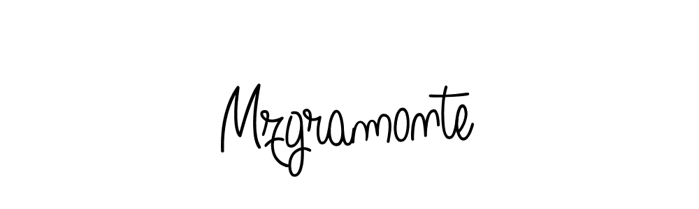 How to make Mzgramonte signature? Angelique-Rose-font-FFP is a professional autograph style. Create handwritten signature for Mzgramonte name. Mzgramonte signature style 5 images and pictures png